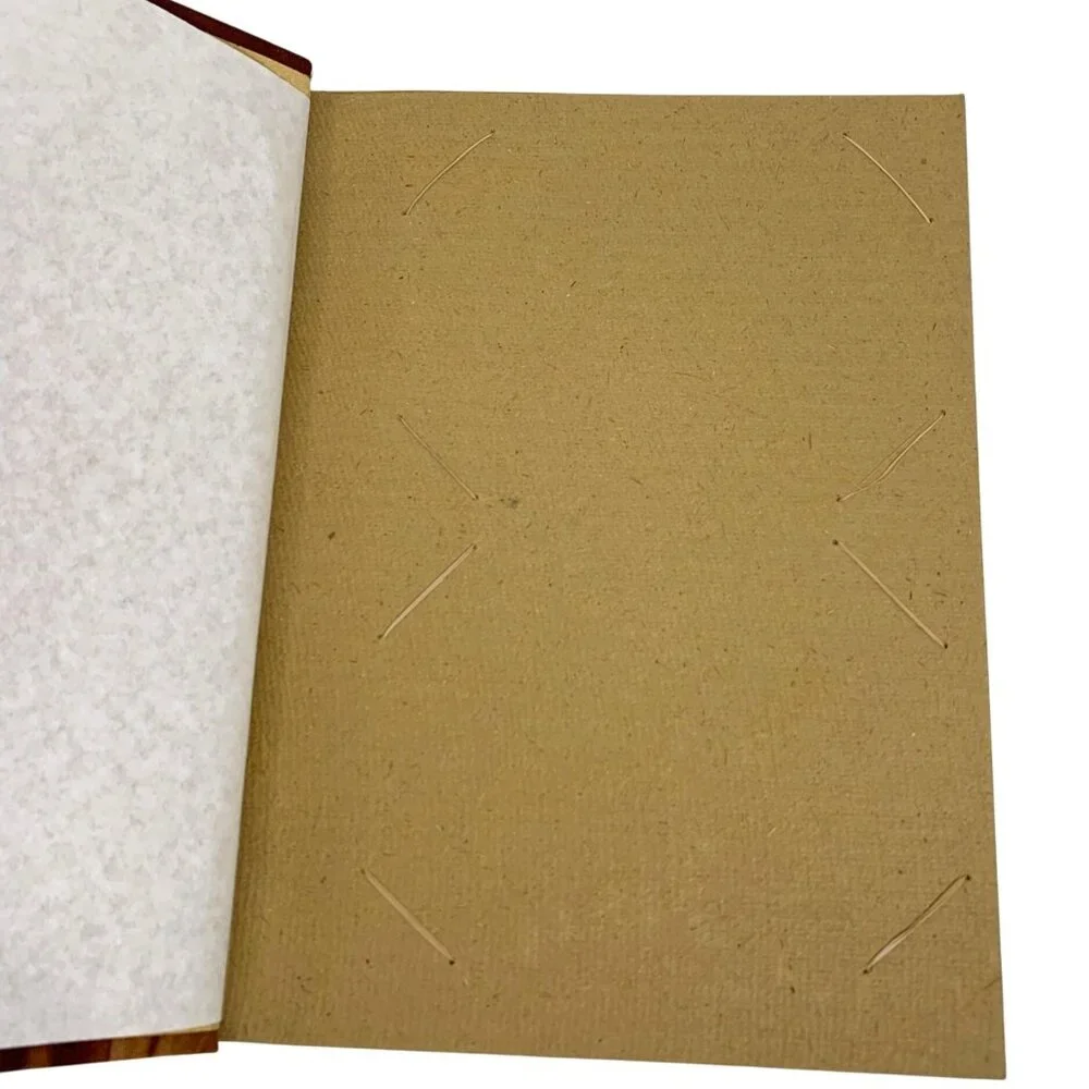 Tropical Tie Dye Photo Album Ceramic Inlay Handmade Paper Holds 40 - 4.5 x 6